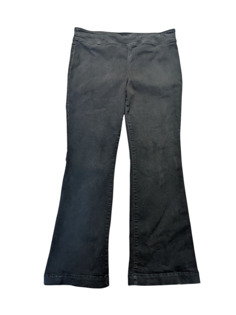 INC Denim Black Stretch Wide Leg Jeans, size 18